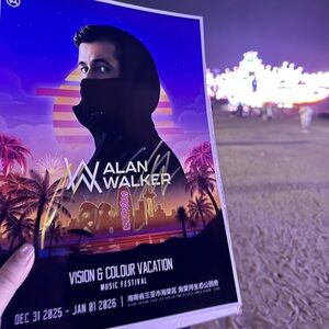Alan Walker Signed Vision & Colour Vacation Poster